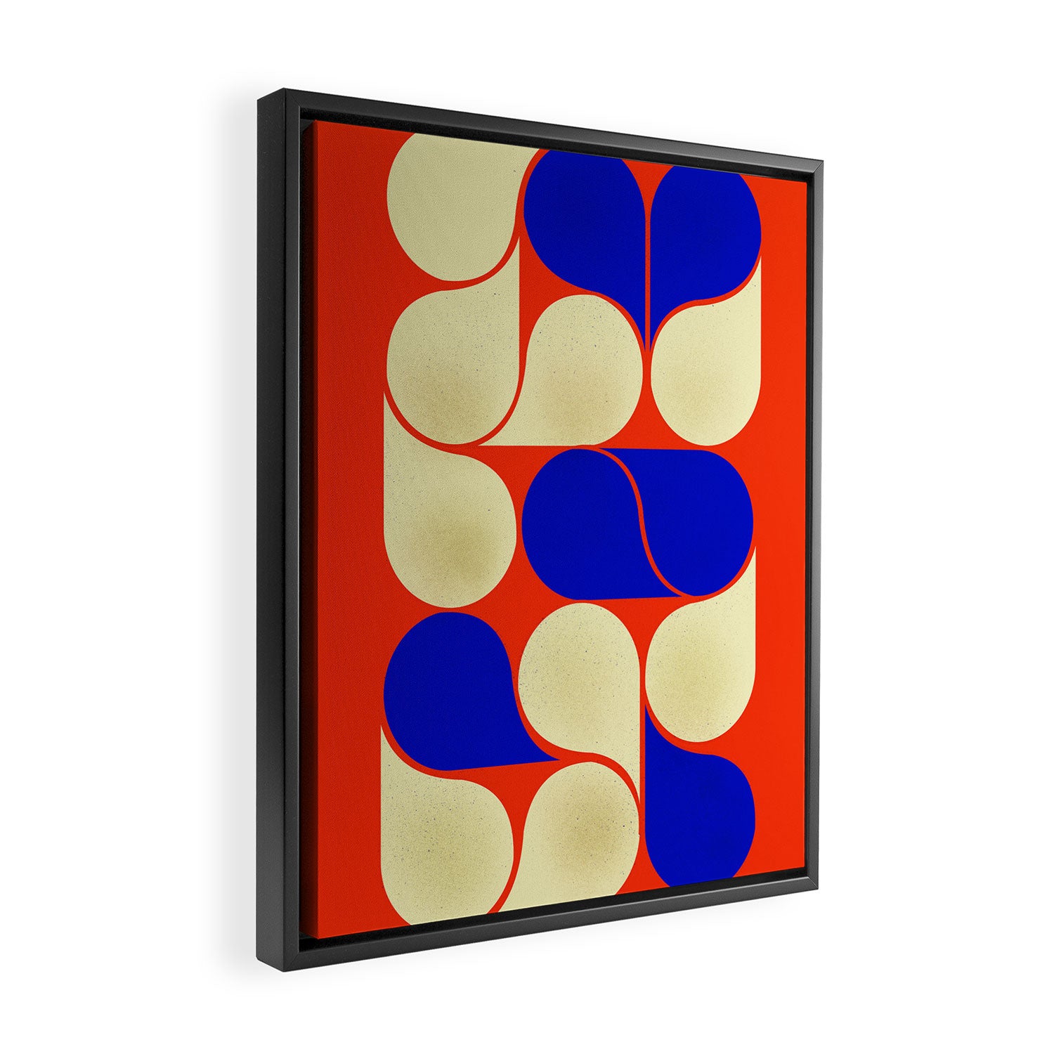 Mid-century geometric shapes-no10 Framed Canvas Print Gallery Image 2