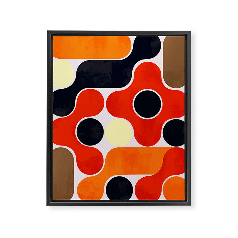 Mid-century geometry no4 Framed Canvas Print Gallery Image 8
