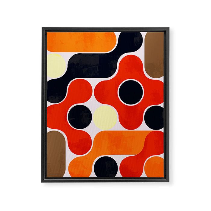 Mid-century geometry no4 Framed Canvas Print Gallery Image 1