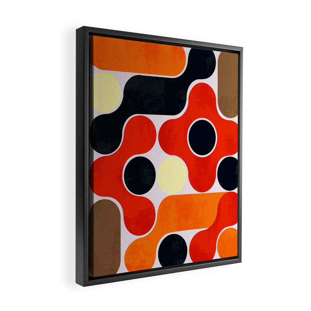 Mid-century geometry no4 Framed Canvas Print Gallery Image 2