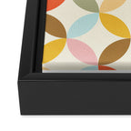  Mid-Century Mod Retro Pattern Framed Canvas Print Gallery Image 3
