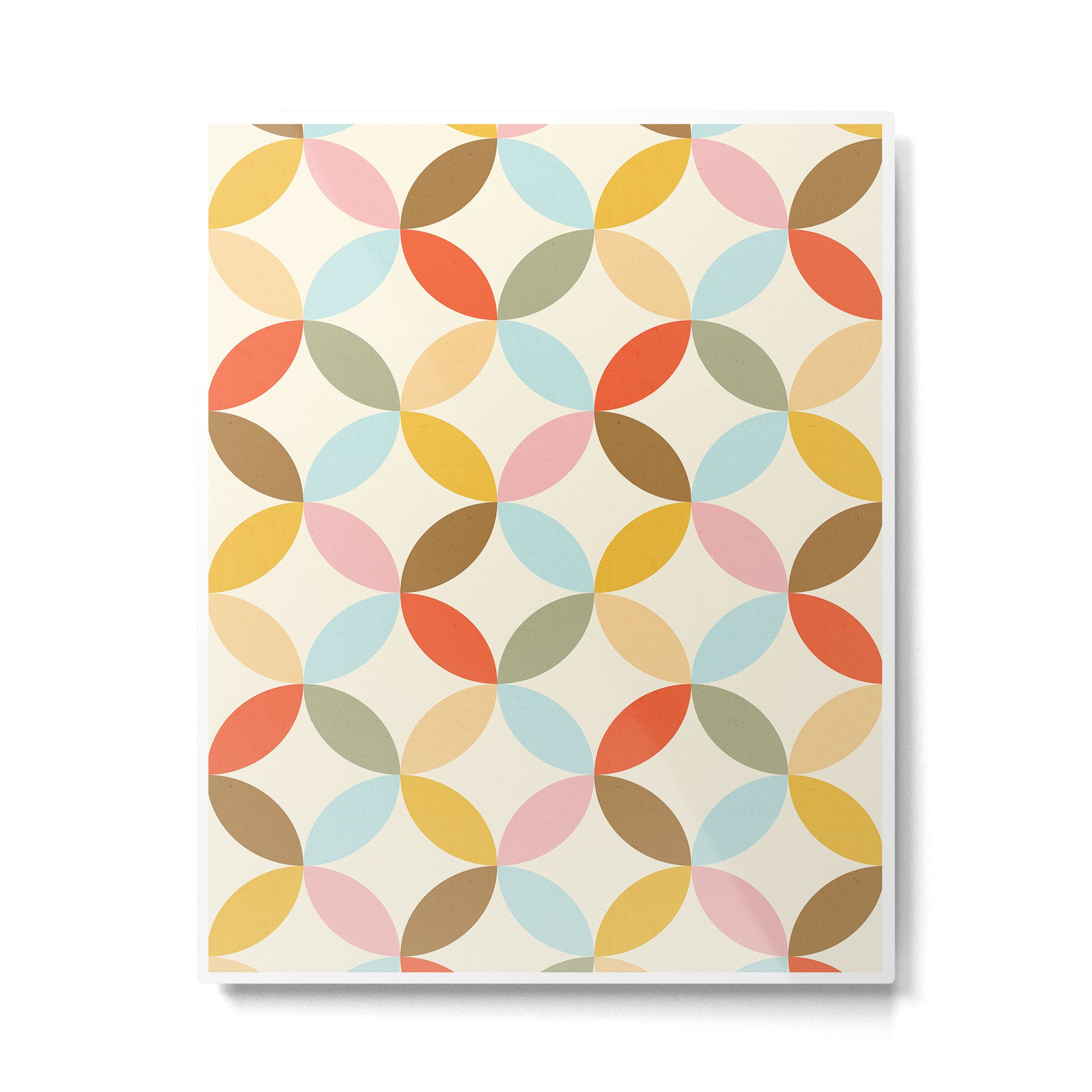  Mid-Century Mod Retro Pattern Metal Print Gallery Image 6