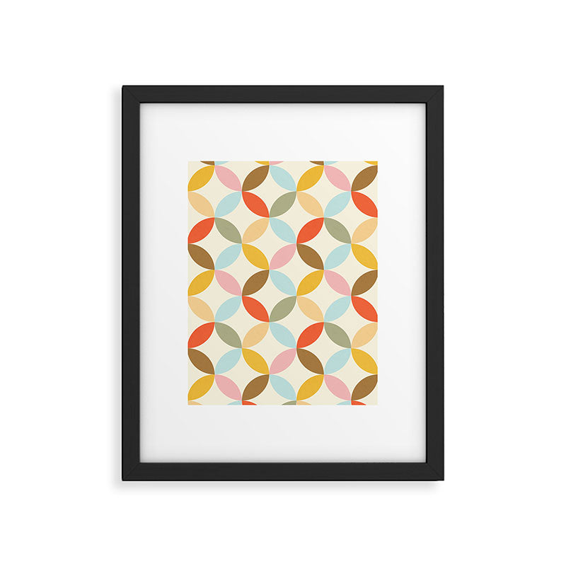  Mid-Century Mod Retro Pattern Framed Art Print Gallery Image 6