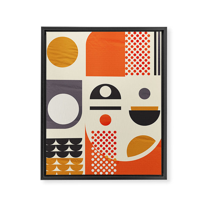 Mid-century no1 Framed Canvas Print Gallery Image 1