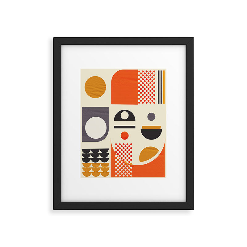 Mid-century no1 Framed Art Print Gallery Image 6
