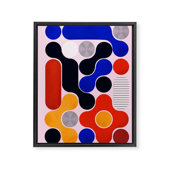 Mid-century no5 Framed Canvas Print Gallery Image 1