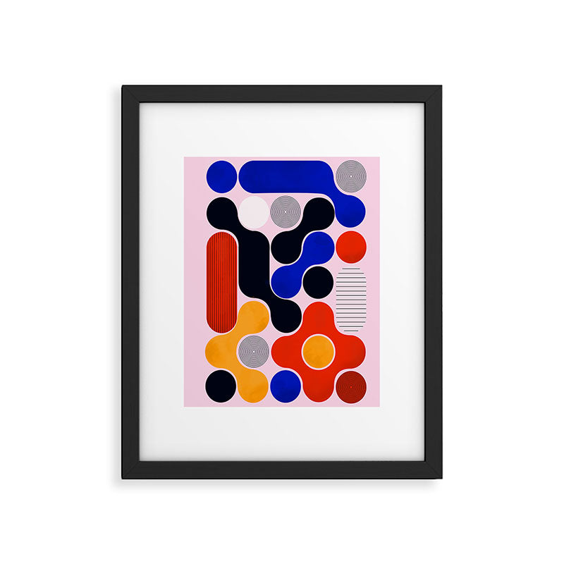 Mid-century no5 Framed Art Print Gallery Image 6