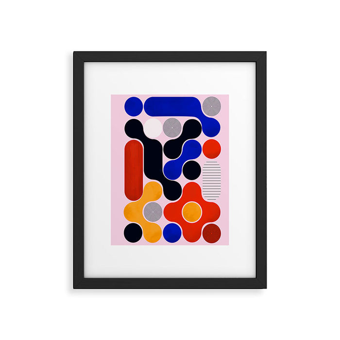 Mid-century no5 Framed Art Print Gallery Image 1