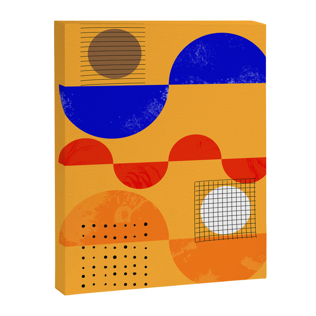 Mid-century shapes abstract no7 Canvas Print Gallery Image 8