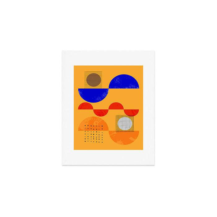 Mid-century shapes abstract no7 Art Print Gallery Image 1