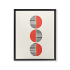 Minimalist circles Framed Canvas Print Gallery Image 8