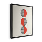 Minimalist circles Framed Canvas Print Gallery Image 2