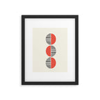 Minimalist circles Framed Art Print Gallery Image 4