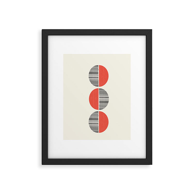 Minimalist circles Framed Art Print Gallery Image 4