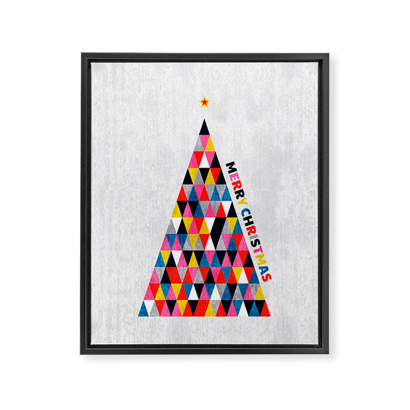 Minimalistic christmas tree Framed Canvas Print Gallery Image 8