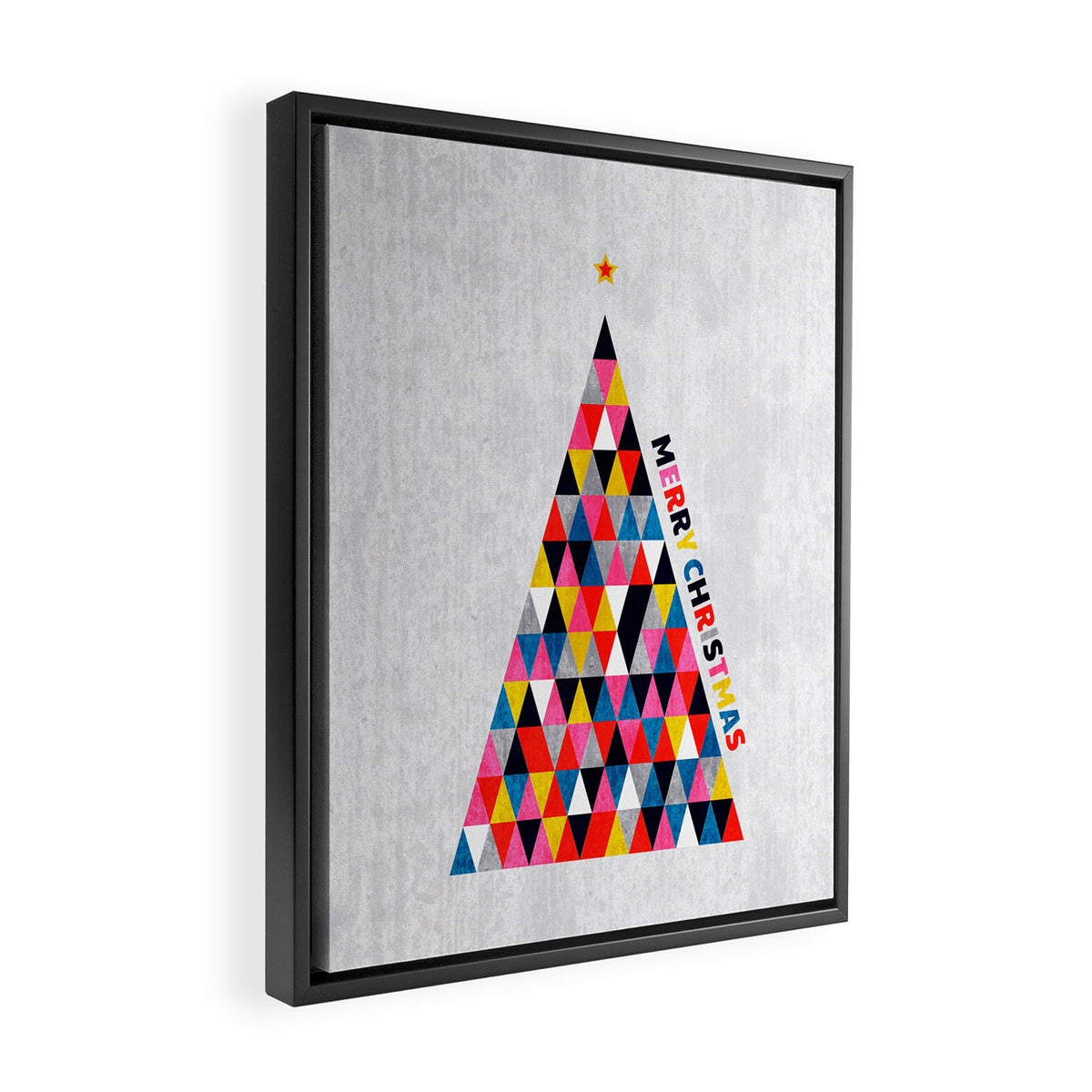 Minimalistic christmas tree Framed Canvas Print Gallery Image 2