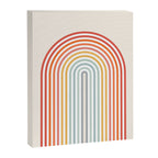 Minimalist colorful rainbow lines  Canvas Print Gallery Image 8