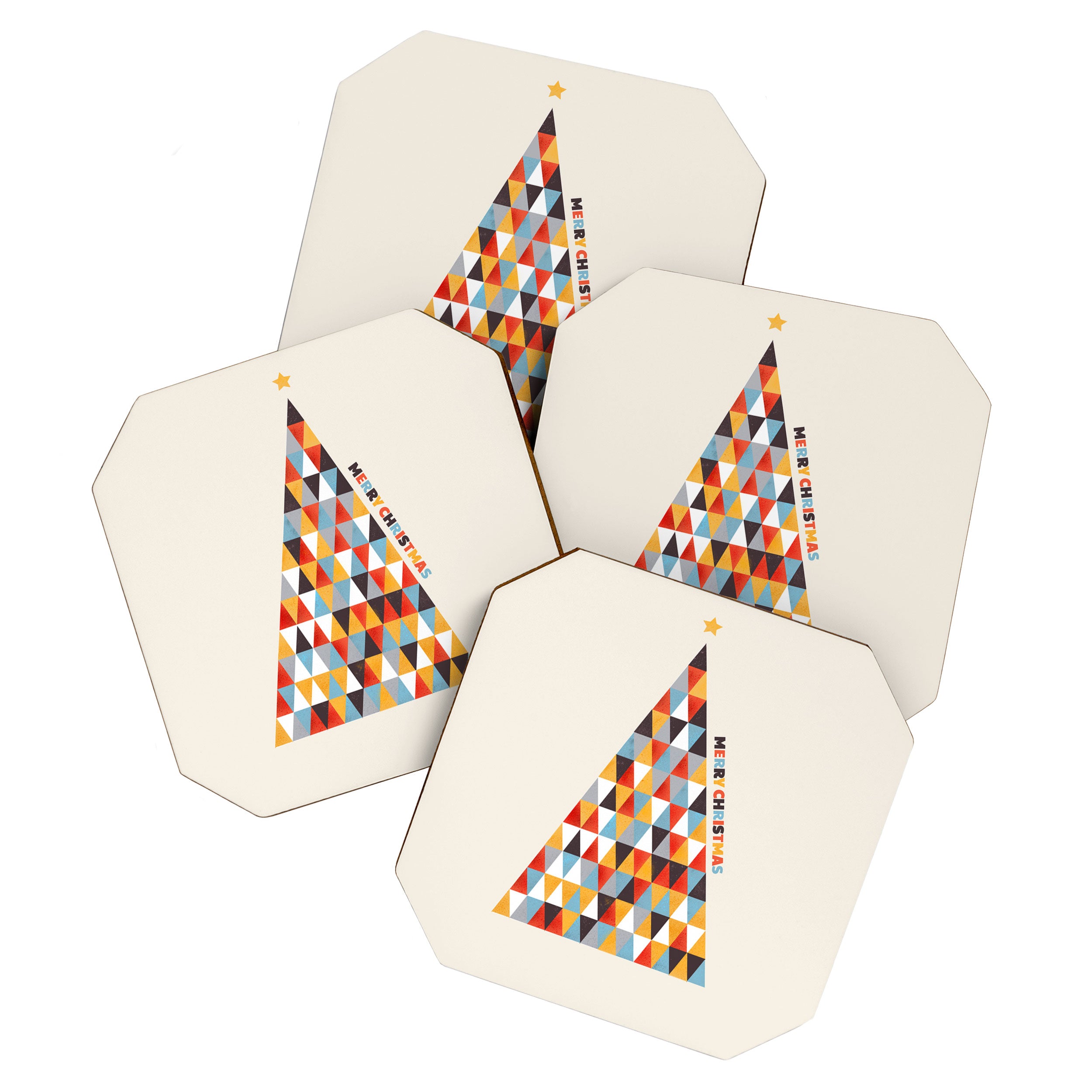 Modern Christmas Tree Coaster Gallery Image 1