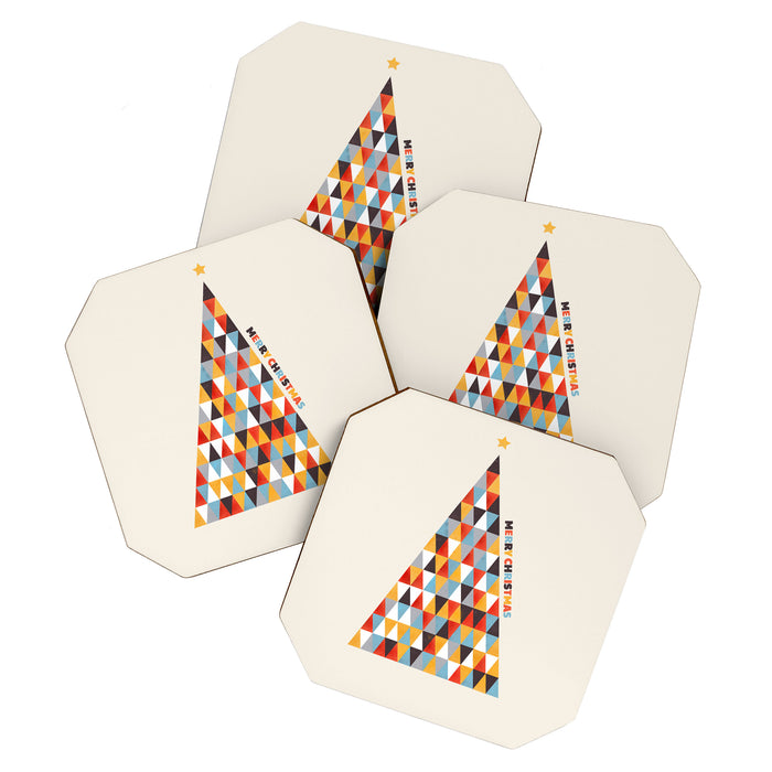 Modern Christmas Tree Coaster Gallery Image 1