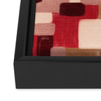 Modern Craft Abstract Pattern - Geometric Pattern Framed Canvas Print Gallery Image 3