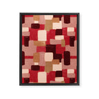 Modern Craft Abstract Pattern - Geometric Pattern Framed Canvas Print Gallery Image 8