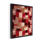 Modern Craft Abstract Pattern - Geometric Pattern Framed Canvas Print Gallery Image 2