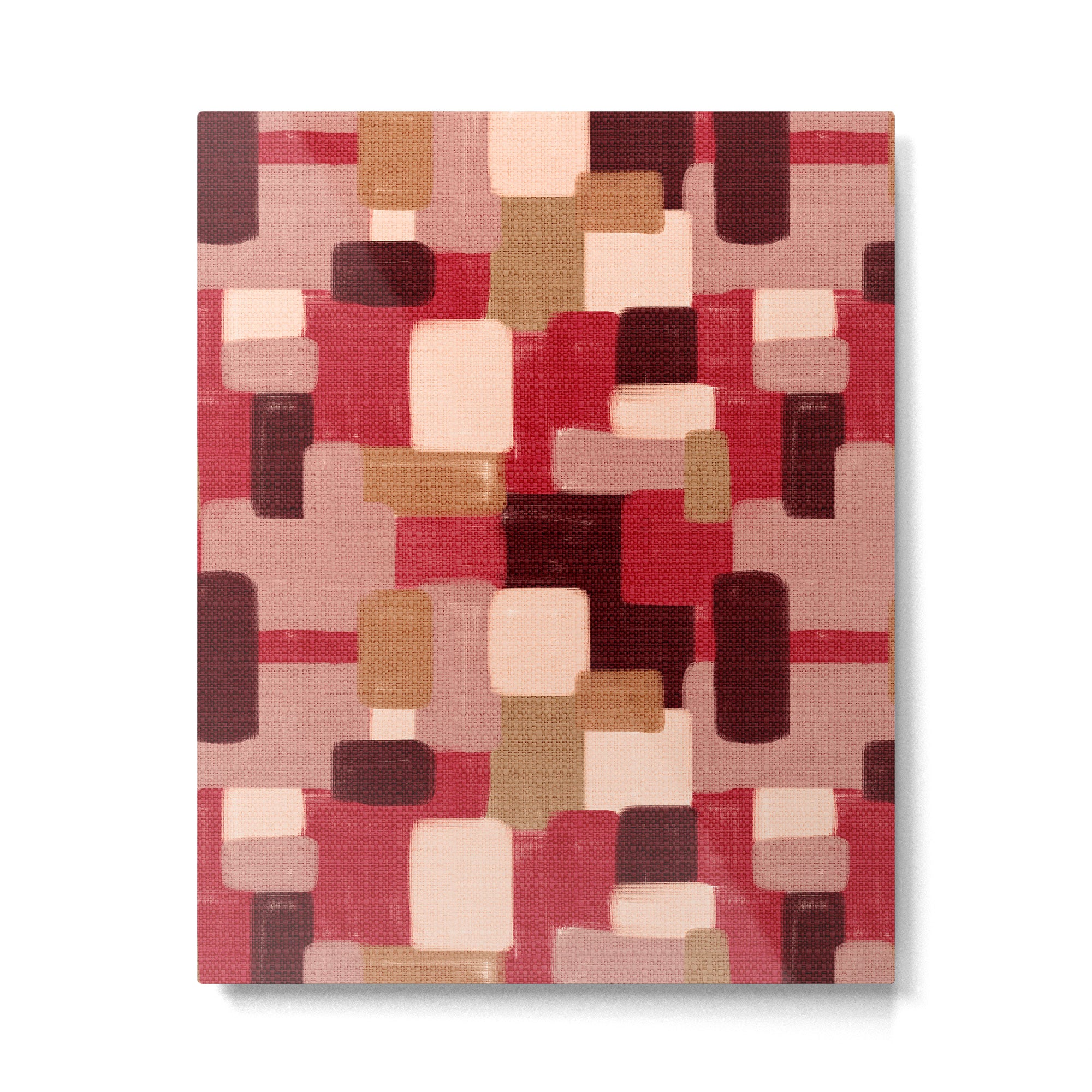 Modern Craft Abstract Pattern - Geometric Pattern Metal Print Gallery Image 6