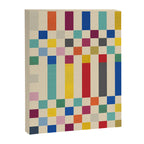Modern Playful Checkered Abstract Canvas Print Gallery Image 8