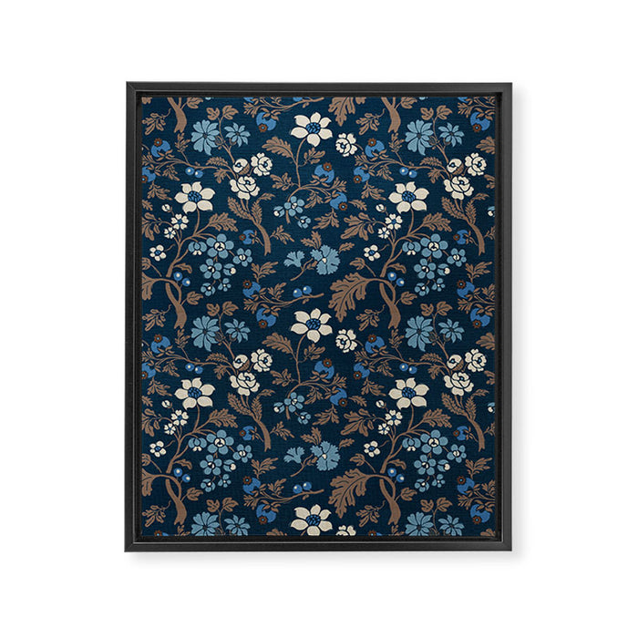 Moody Bohemian Florals Framed Canvas Print Gallery Image 1