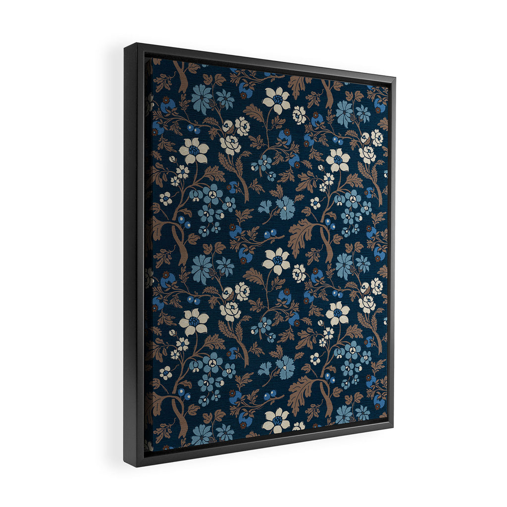 Moody Bohemian Florals Framed Canvas Print Gallery Image 2