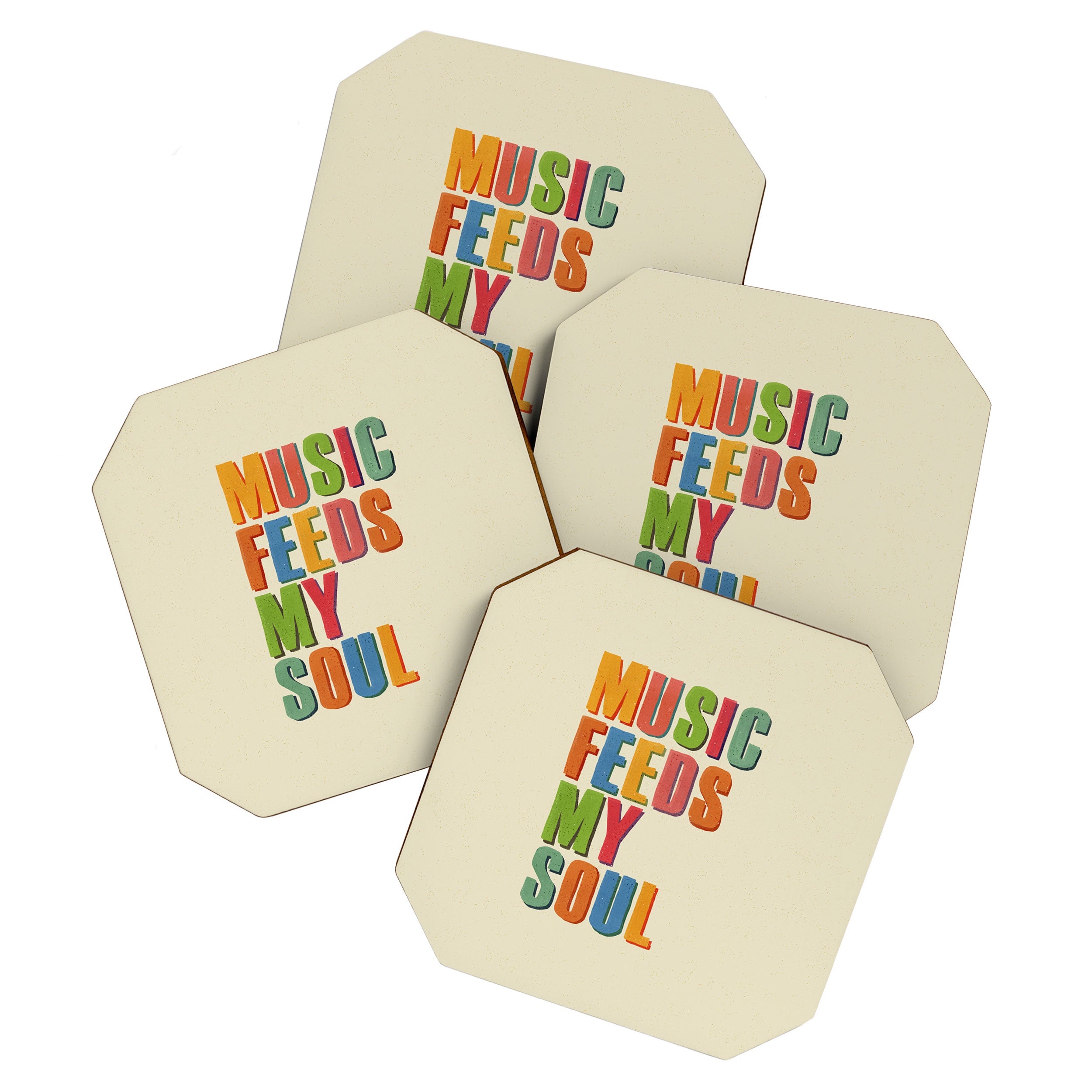MUSIC FEEDS MY SOUL Coaster Gallery Image 1