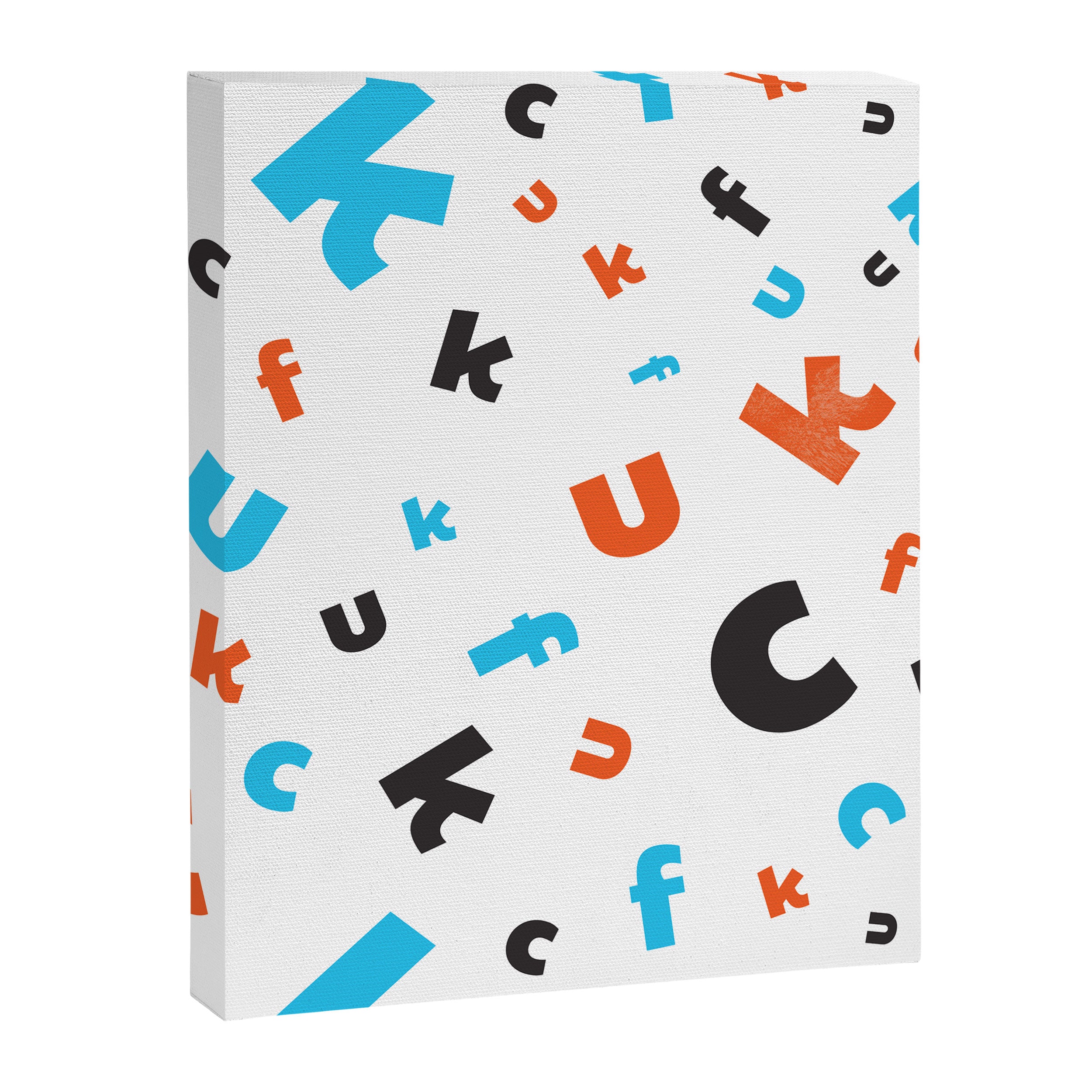 Naughty letters Canvas Print Gallery Image 8