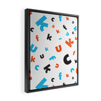 Naughty letters Framed Canvas Print Gallery Image 2