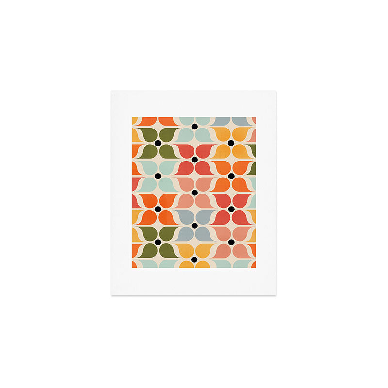 Old times geometry pattern Art Print Gallery Image 1