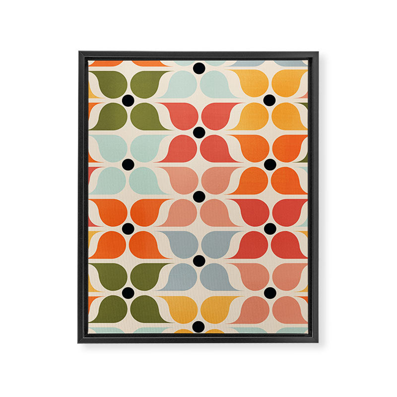 Old times geometry pattern Framed Canvas Print Gallery Image 8