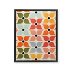 Old times geometry pattern Framed Canvas Print Gallery Image 8