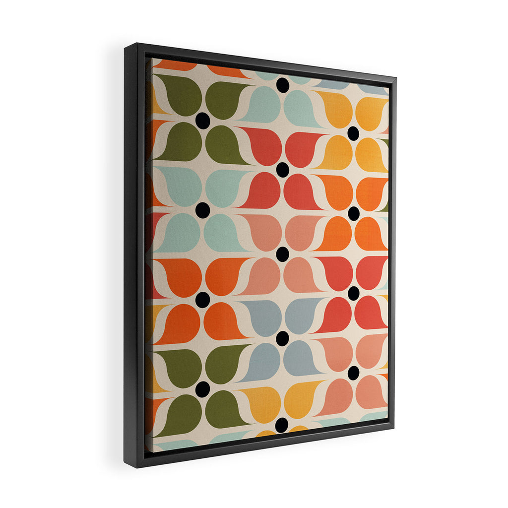 Old times geometry pattern Framed Canvas Print Gallery Image 2
