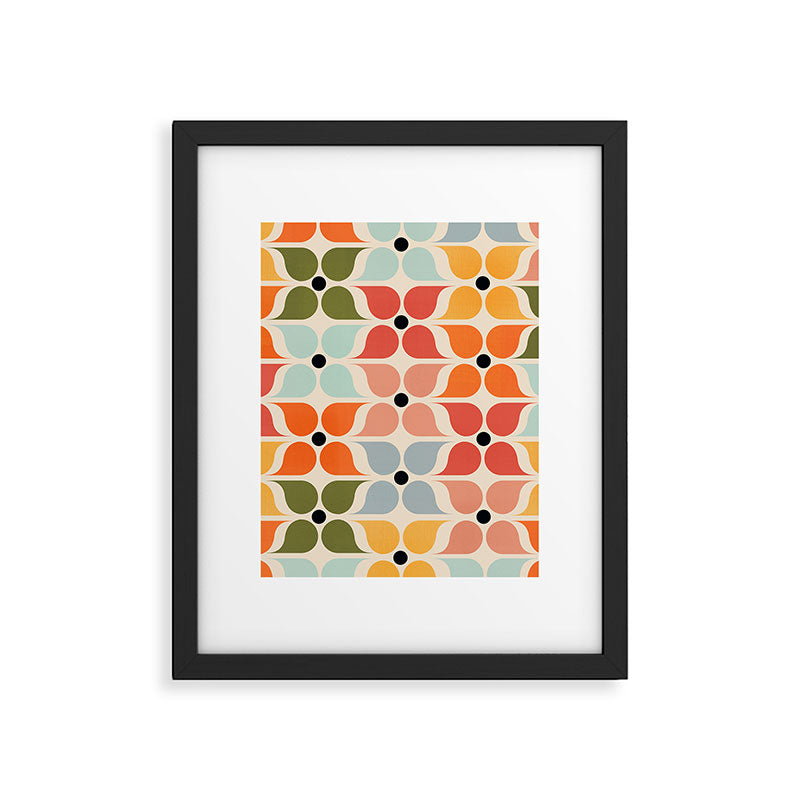 Old times geometry pattern Framed Art Print Gallery Image 6