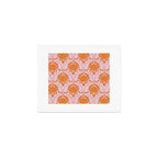 Orange Crab On Pink Pattern Art Print Gallery Image 1