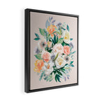 Pastel flower bouquet with roses Framed Canvas Print Gallery Image 2