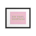 Pastel Pink Party Cocktails Framed Art Print Gallery Image 6