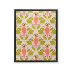 Peach And Pink Woodpecker Framed Canvas Print Gallery Image 8