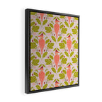 Peach And Pink Woodpecker Framed Canvas Print Gallery Image 2