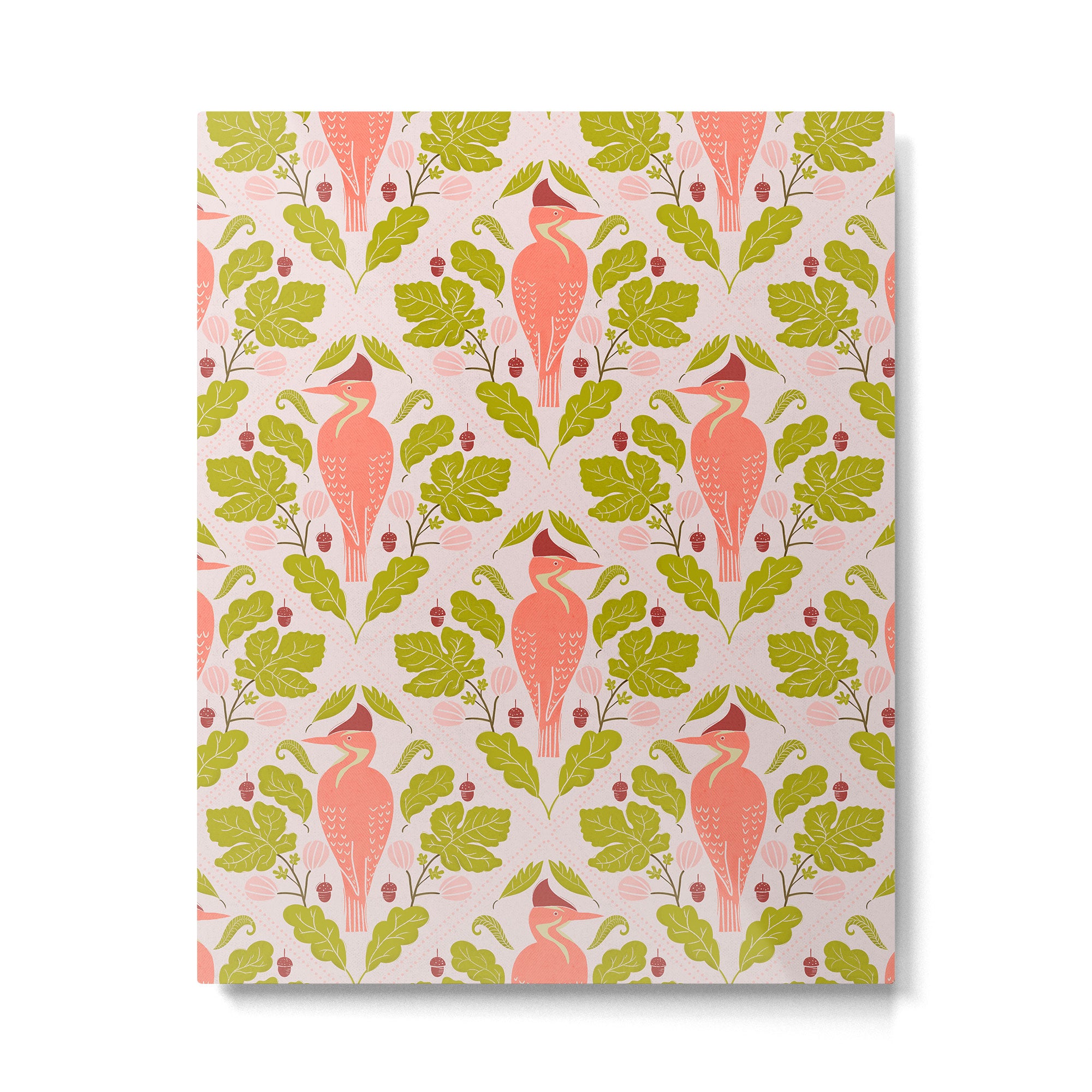 Peach And Pink Woodpecker Metal Print Gallery Image 6