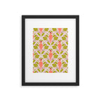 Peach And Pink Woodpecker Framed Art Print Gallery Image 6