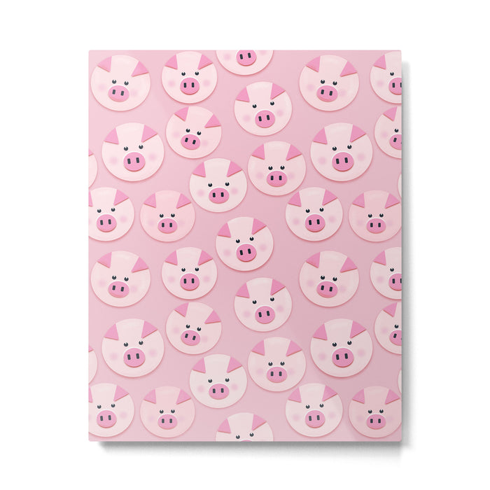 piggy pattern Metal Print Gallery Image 1