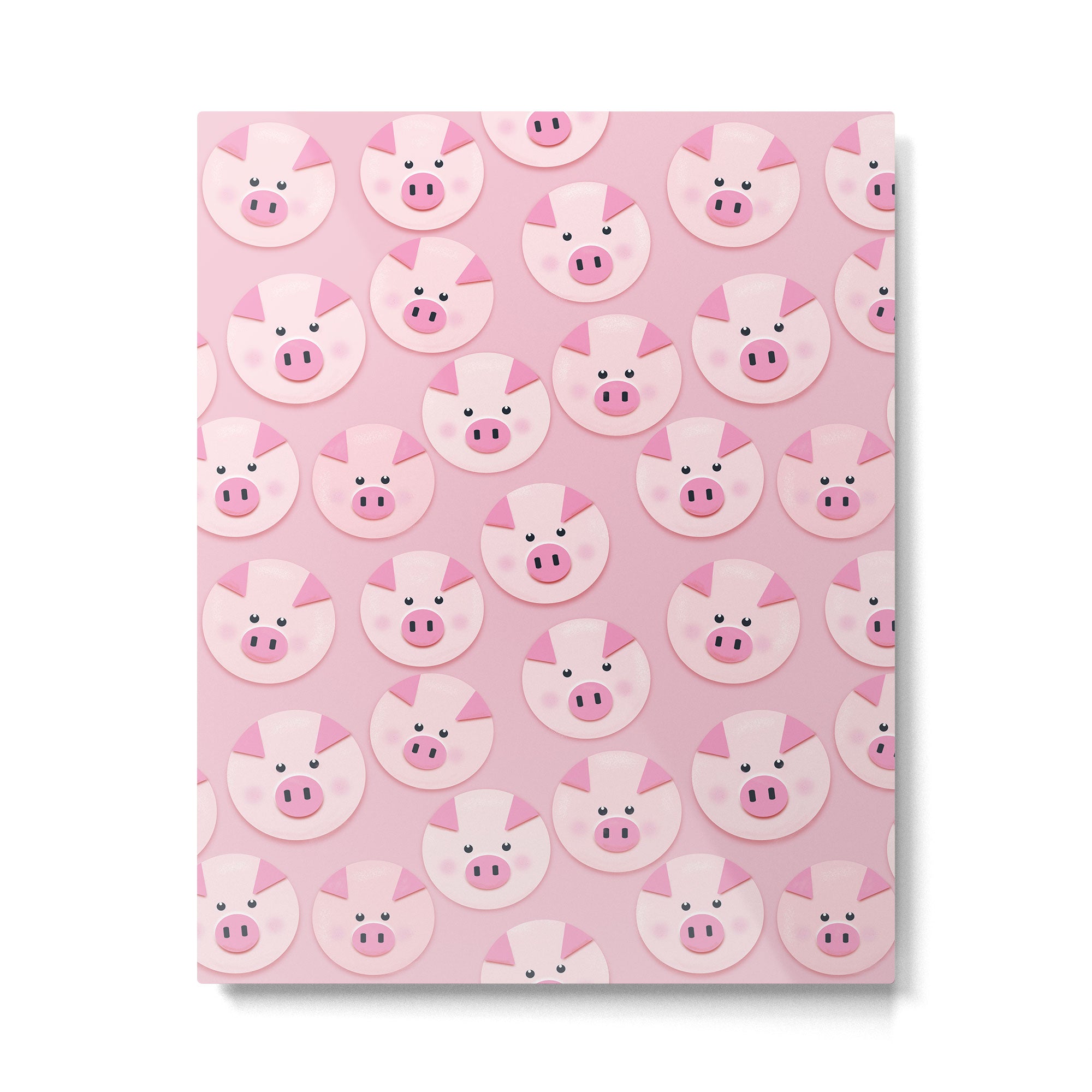 piggy pattern Metal Print Gallery Image 6