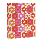 Pink and Orange Retro Daisies Canvas Print Gallery Image 8