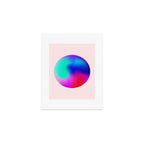 Pink And Purple Gradient Sphere Art Print Gallery Image 1