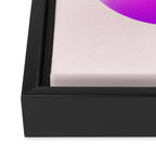 Pink And Purple Gradient Sphere Framed Canvas Print Gallery Image 3